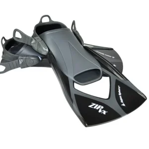Neue Kollektion Schwimm Flossen Aqua Sphere ZIP VX Schwarz/Grau