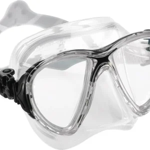 Neue Kollektion Tauchmaske Cressi Big Eyes Evolution Crystal Klar/Schwarz