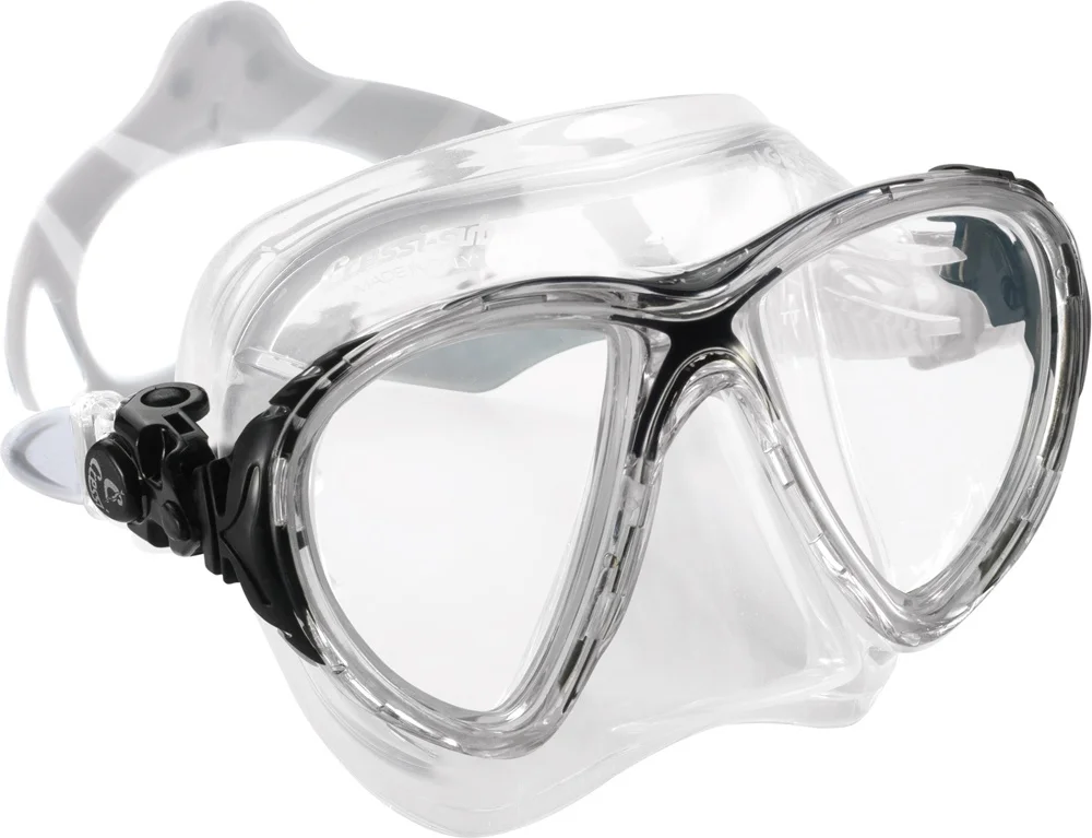 Neue Kollektion Tauchmaske Cressi Big Eyes Evolution Crystal Klar/Schwarz