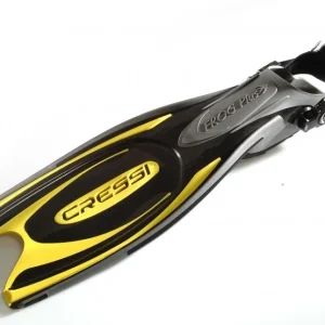 Flossen Cressi Frog Plus Schwarz/Gelb Preisreduziert