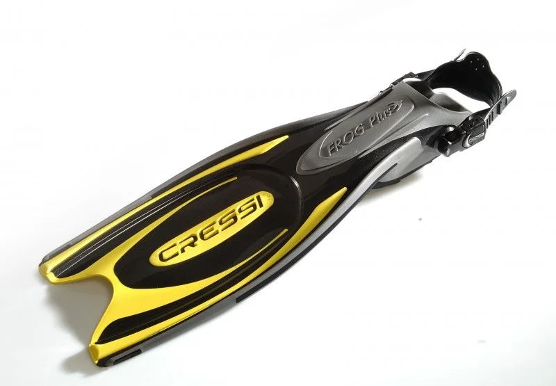 Flossen Cressi Frog Plus Schwarz/Gelb Preisreduziert