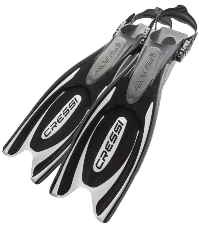 Flossen Cressi Frog Plus Schwarz/Silber Preis Gesenkt