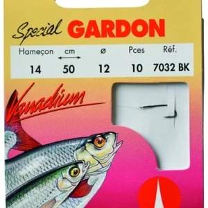 10 Gebundene angelhaken Water Queen Spezial rotauge 7032 BK 50 cm Top-Seller