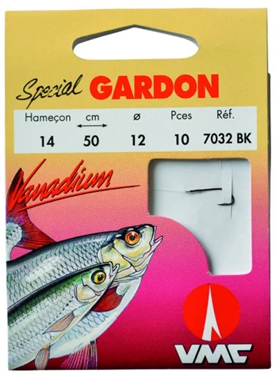 10 Gebundene angelhaken Water Queen Spezial rotauge 7032 BK 50 cm Top-Seller