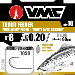 Highlight Montierte-haken Vmc 7050 Forellen Spezial mit Feder - n°6 auf 25/100
