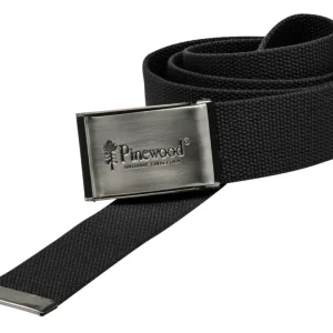 PINEWOOD Canvas Gürtel Schwarz One Top-Angebot