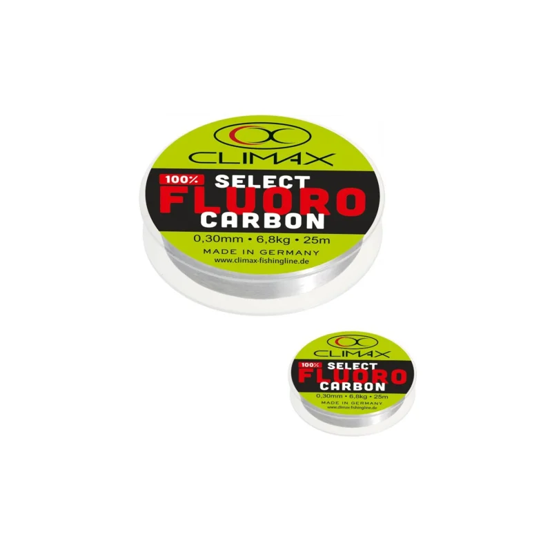 Begrenztes Angebot Climax Select Fluorocarbon 25 m 0,245 mm 4,7 kg